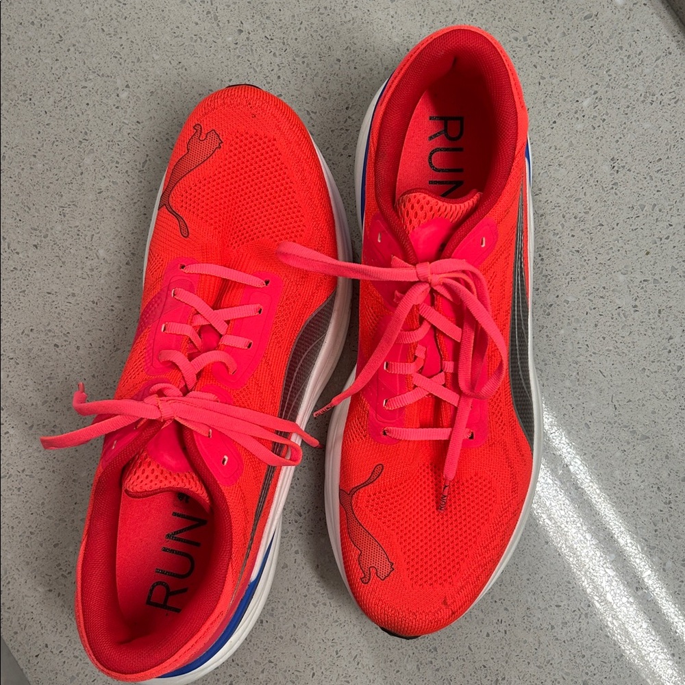 Puma Magnify Nitro2 Low Mens Running Sneaker Shoes Red 376909-02 Size 13